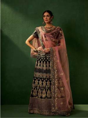 Multicolour Embroidered Lehenga choli with Blouse 1